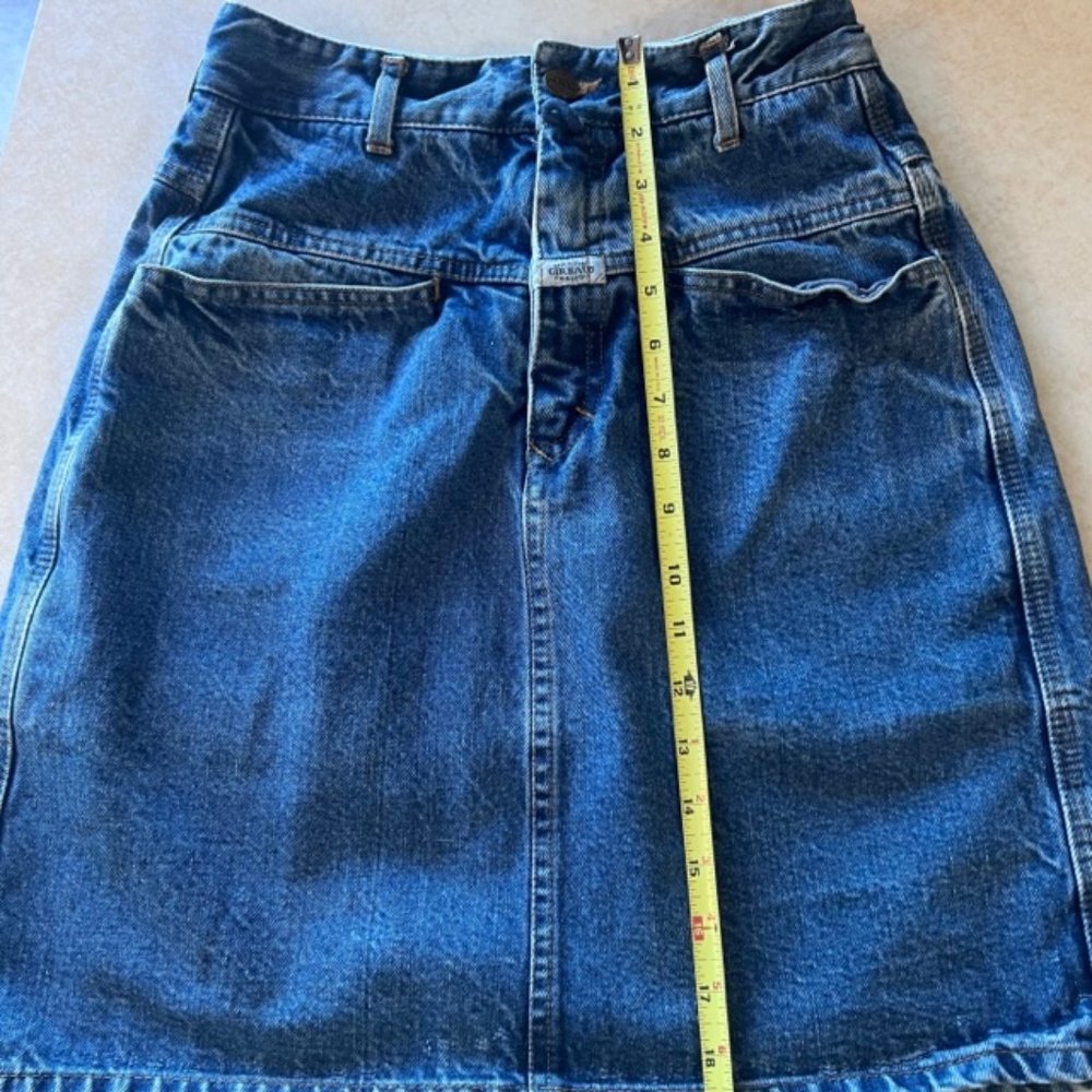 Vintage Marithe Francois Girbaud Denim Jean Skirt 7/8 - Picture 8 of 15